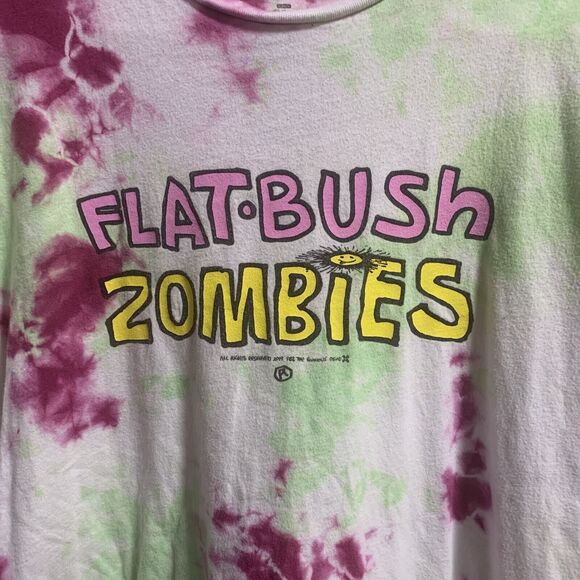 Flatbush Zombies Graphic Logo Tie-Dye T-Shirt Adult Size Medium Double Sided - Picture 2 of 7